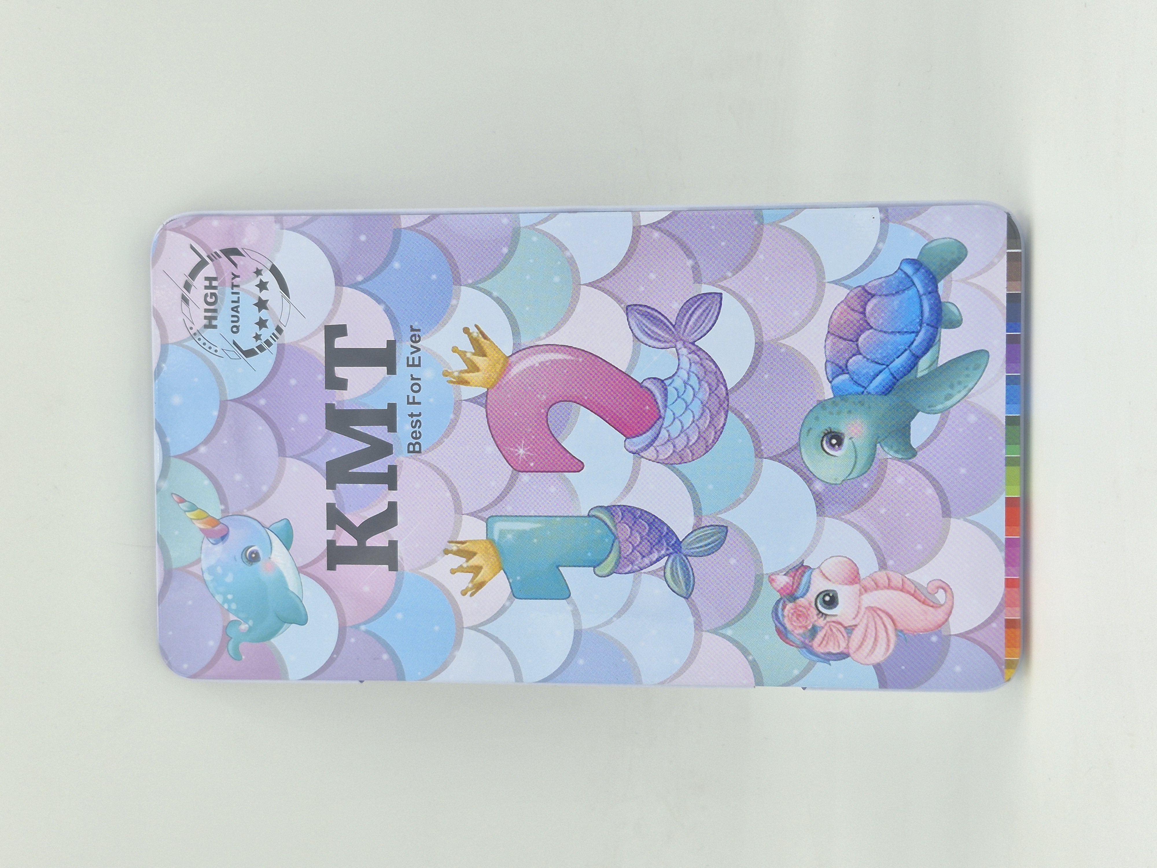 مداد رنگی 12 رنگ فلزی برند KMT