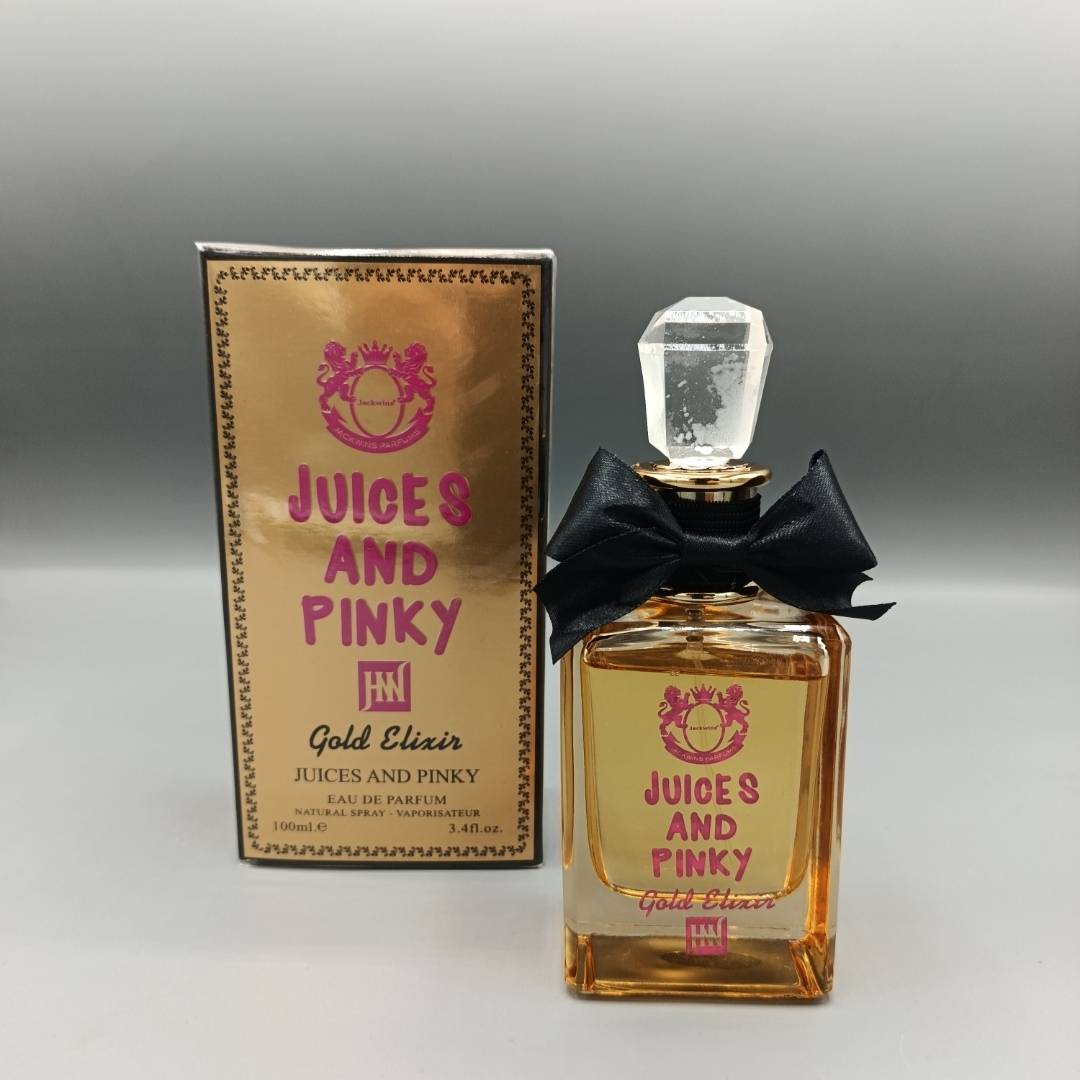ادکلن زنانه جانوین Juices and Pinky Gold Elixir حجم 100 میل مشابه Juicy Couture Viva La Juicy کد 0/22